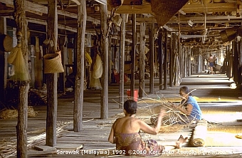 Iban longhouse